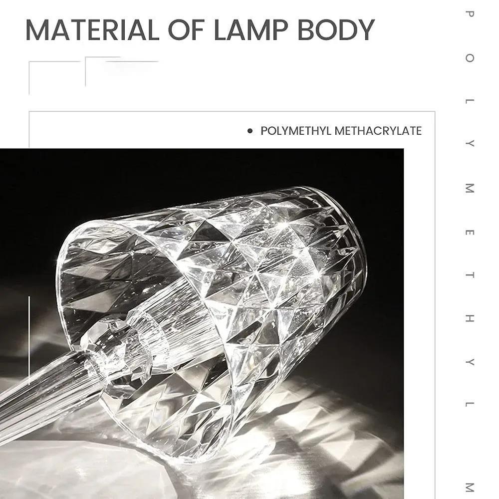 Crystal Diamond Table Lamp