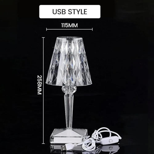 Crystal Diamond Table Lamp