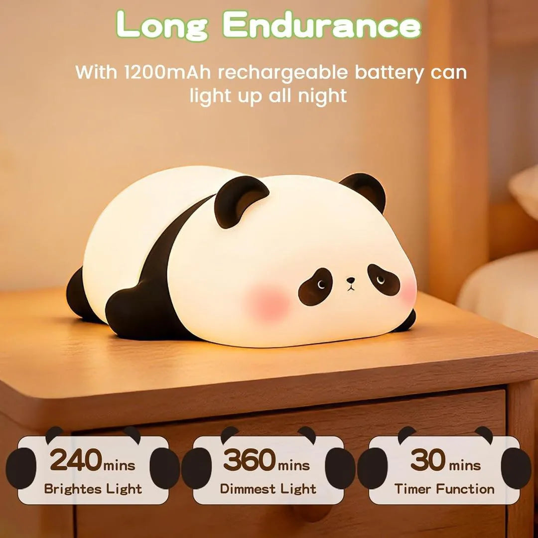 Cute Panda Silicone Lamp