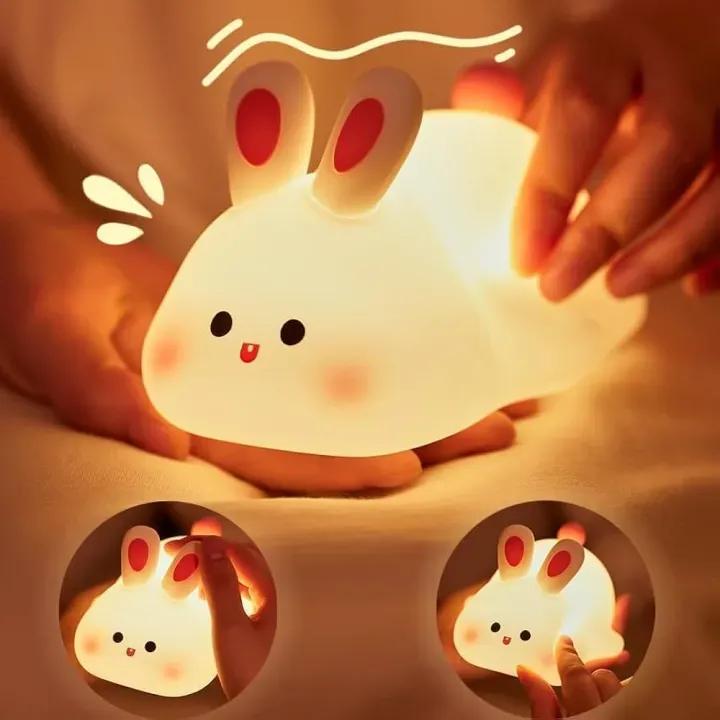 Cute  Bunny Slicon Lamp