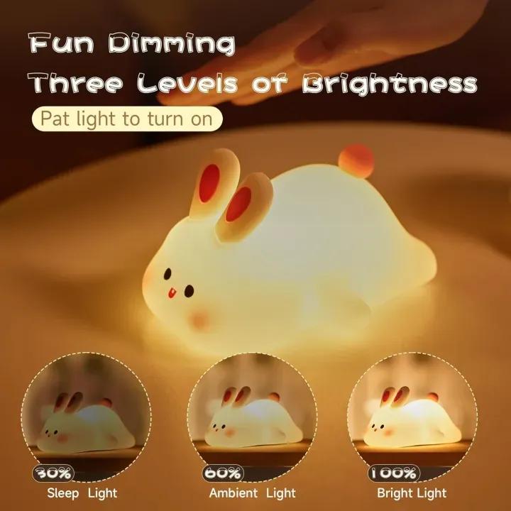 Cute  Bunny Slicon Lamp